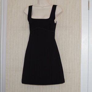 Bec+Bridge black Sleeveless scoop neck open zip back Mini dress Size:2